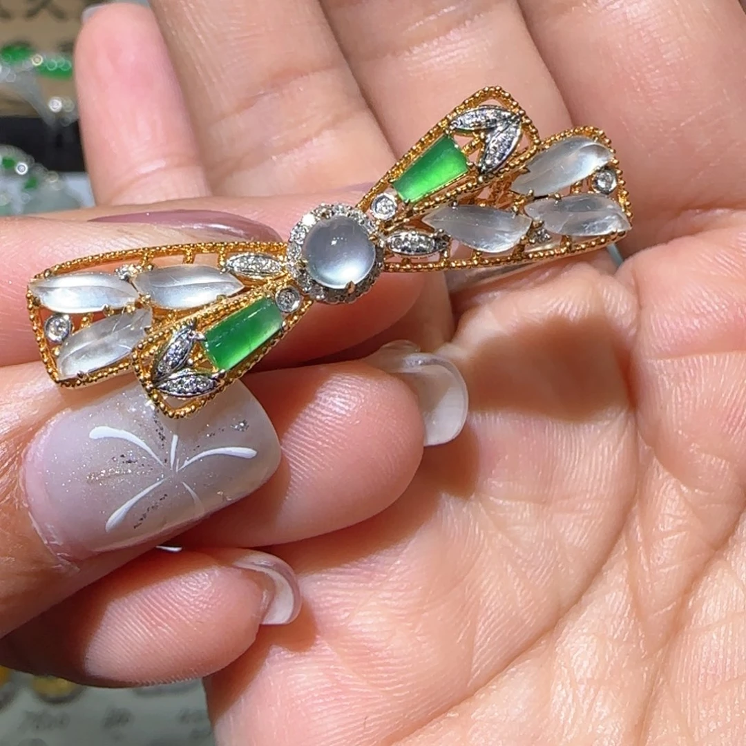 【闪购商品】翡翠颈饰18K金镶嵌缅甸