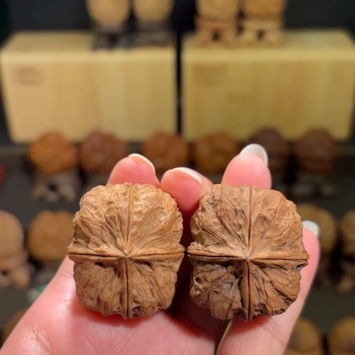 吊坠文玩核桃豆腐块四棱36