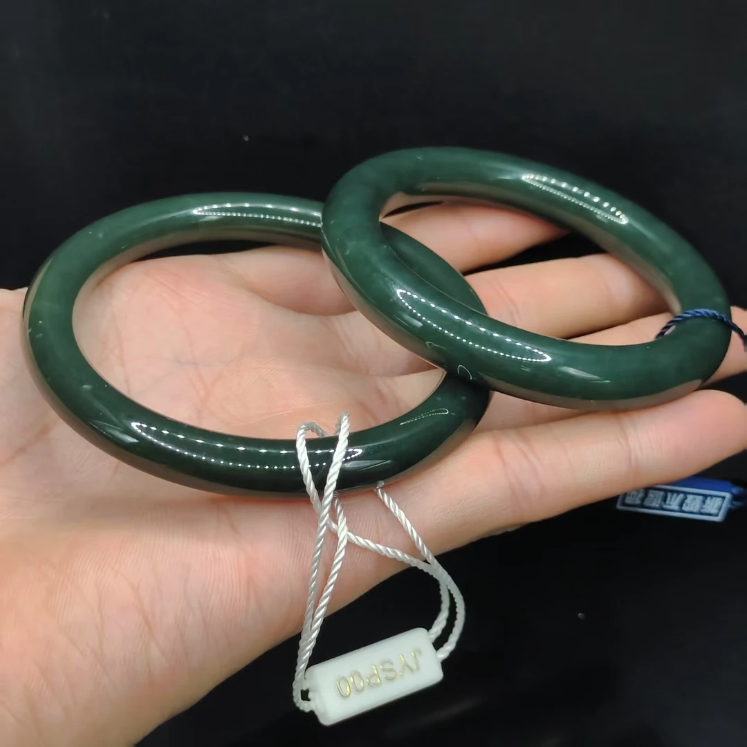 【李想精选】和田玉圆条手镯J1【多样性发其一】圈口52-63mm