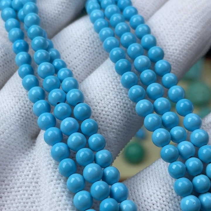 A***n高瓷蓝4mm小米珠链