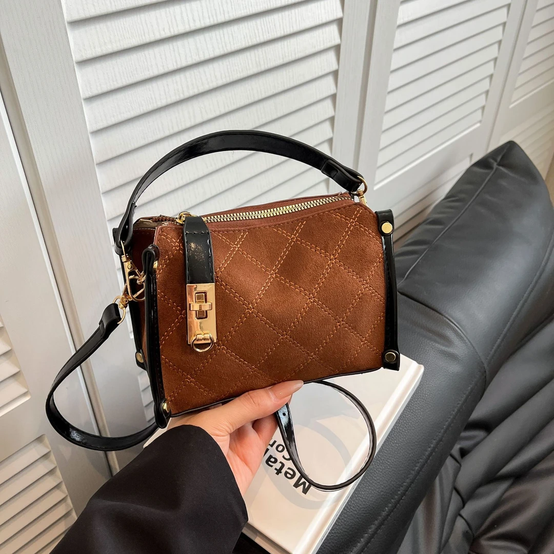 【1号链接】韩版小方包女洋气百搭手提包质感小众时尚单肩斜挎包