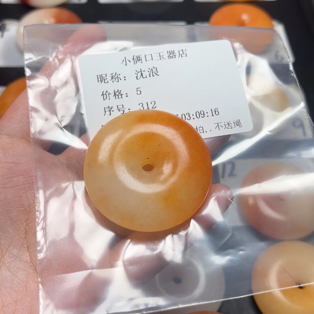 沈***浪蛇纹石玉未镶嵌颈饰