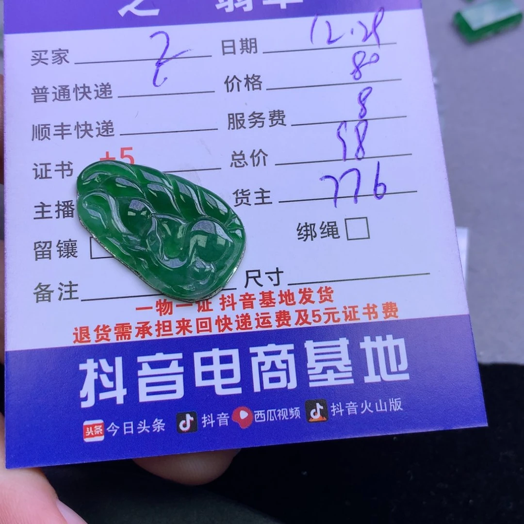 颈饰未镶嵌翡翠@****?