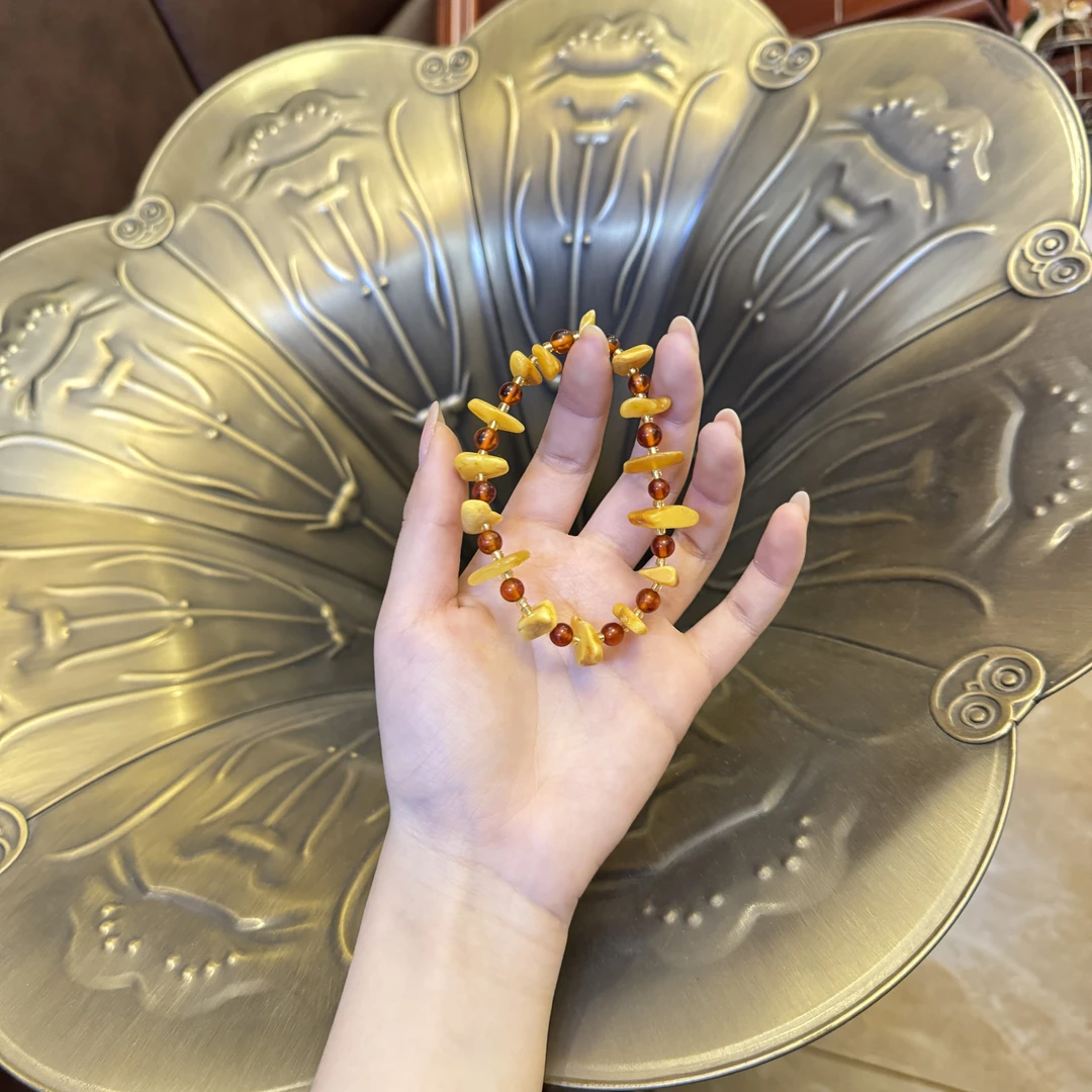 YYSZ*鸡油黄随型手串