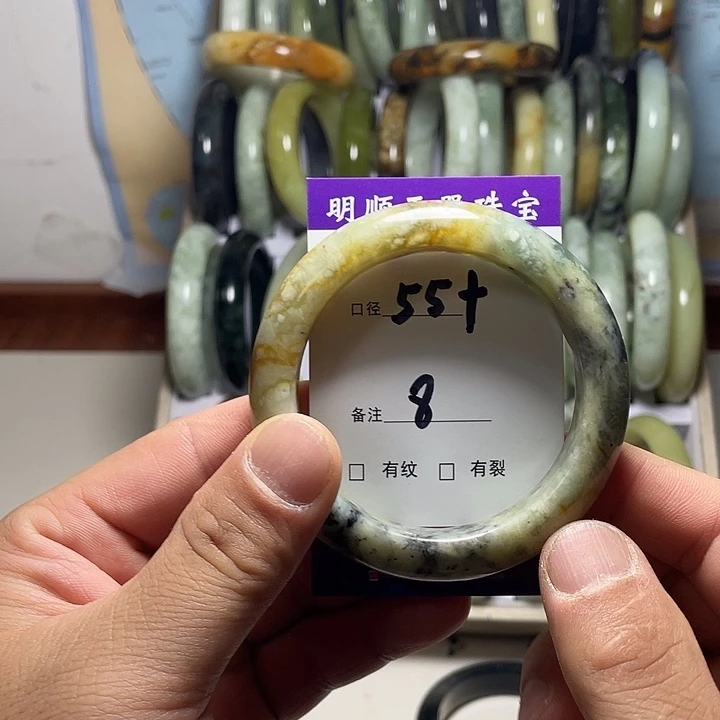 岫玉未镶嵌手镯岫玉精美绝顶佳品