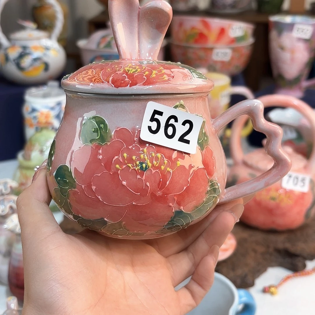景德镇手绘高温釉下彩陶瓷茶具