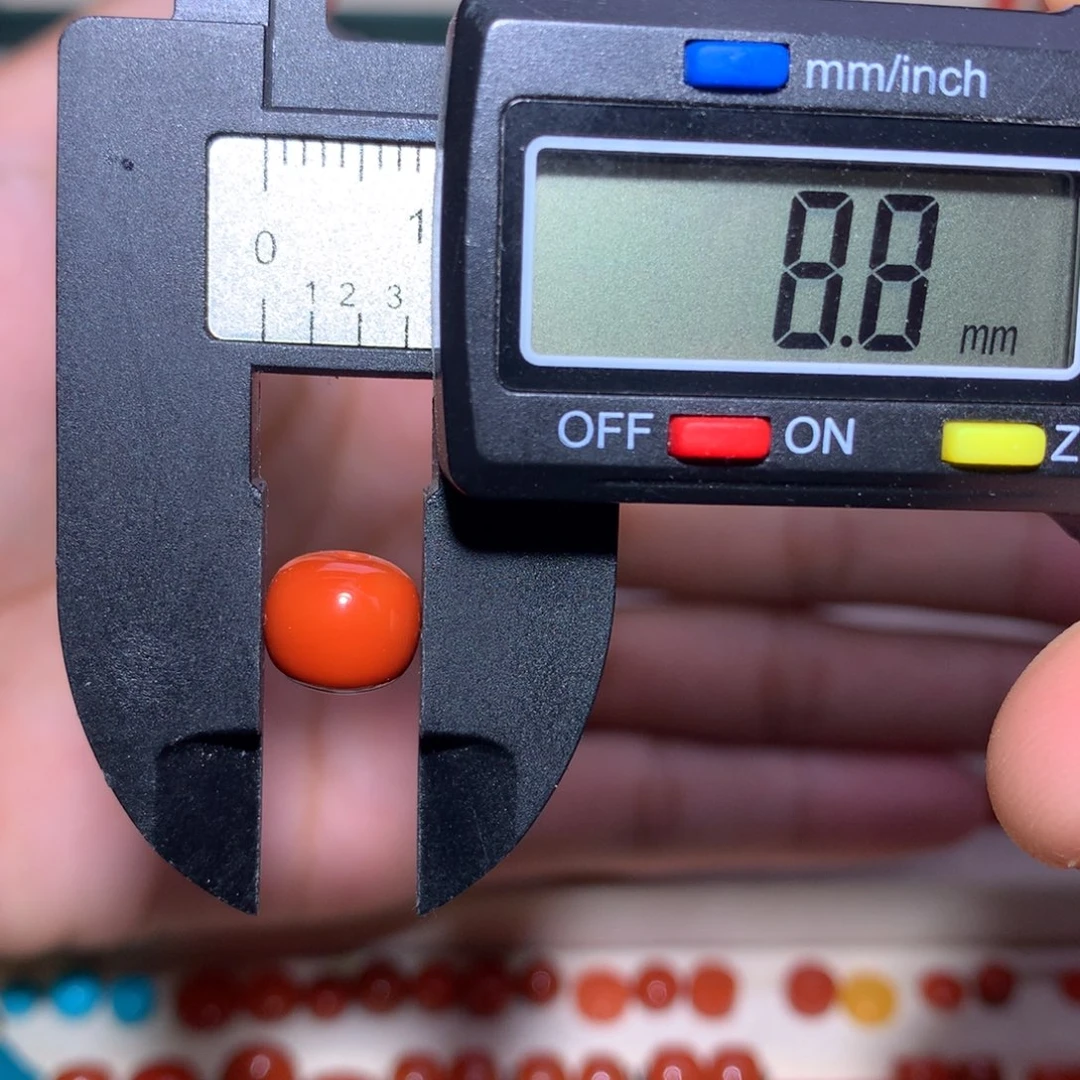 南红玛瑙未镶嵌满肉柿子老型8.8×7.7过渡纹