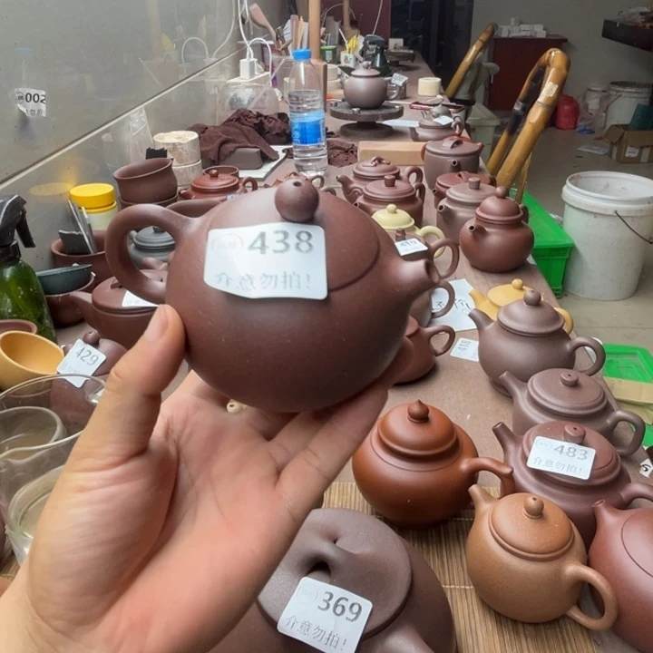 茶壶紫砂紫泥西施220左右瑕疵不挑