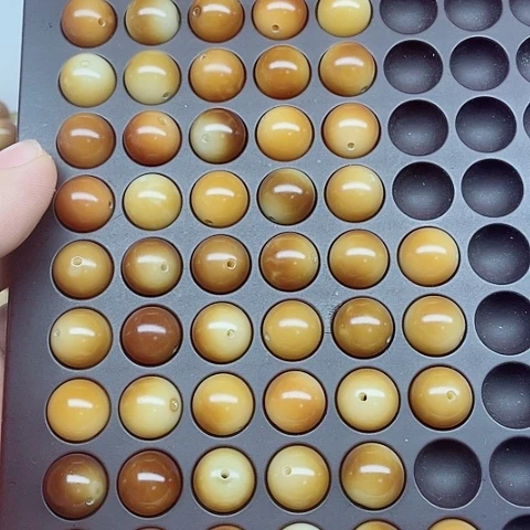 白玉菩提吊坠12.8精品糖炒栗子圆54颗