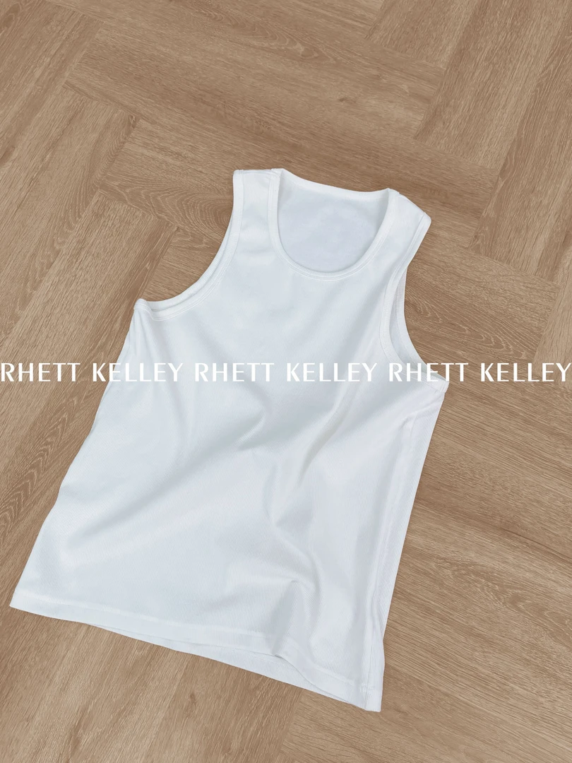 『昔年夏末』老钱风纽约罗纹棉垂感弹力坎肩无袖打底背