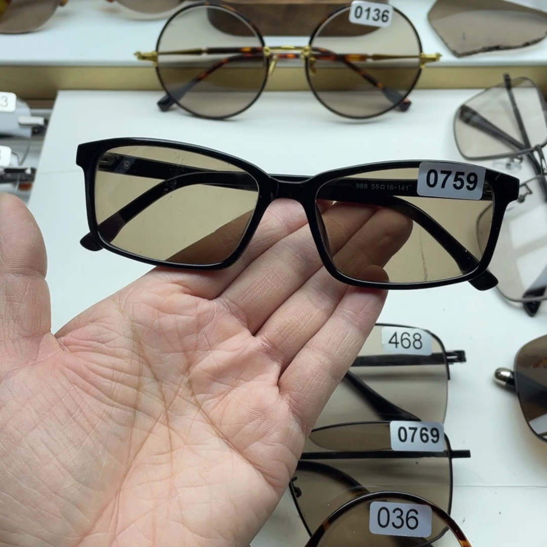 茶水晶全框眼镜 0759