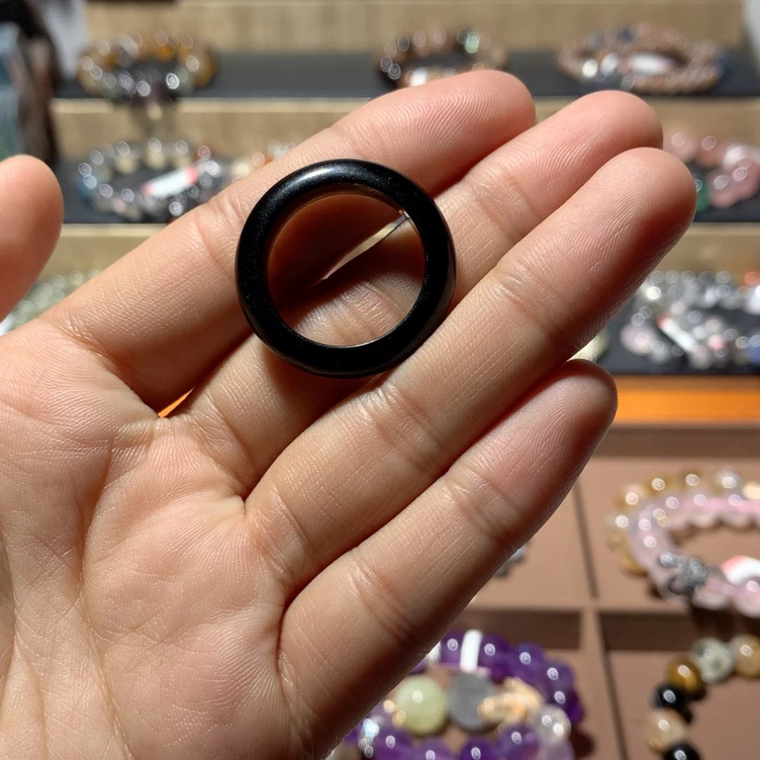 黑曜岩手串未镶嵌