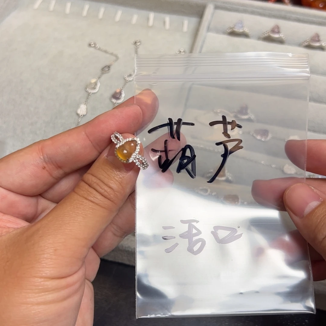 玛瑙/玉髓银S925镶嵌珠宝半成品