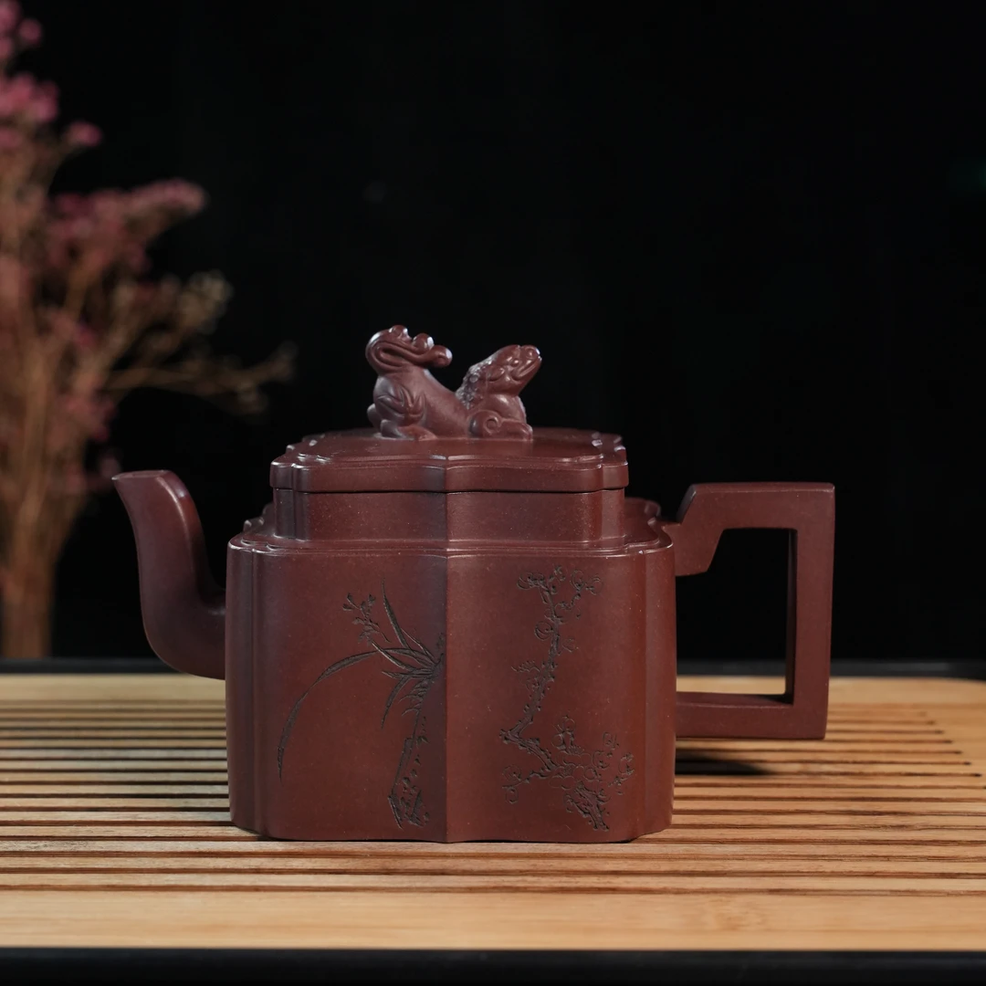 Z-YWX-29   袁伟新  宜兴手工紫砂   梅兰竹菊