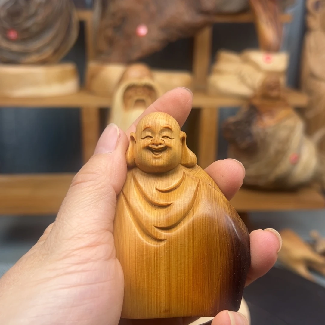 木鼎**美崖柏木摆件手把件