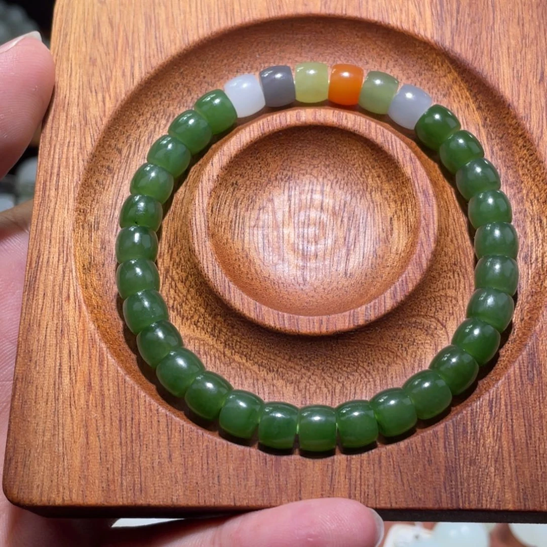 和田玉未镶嵌手链