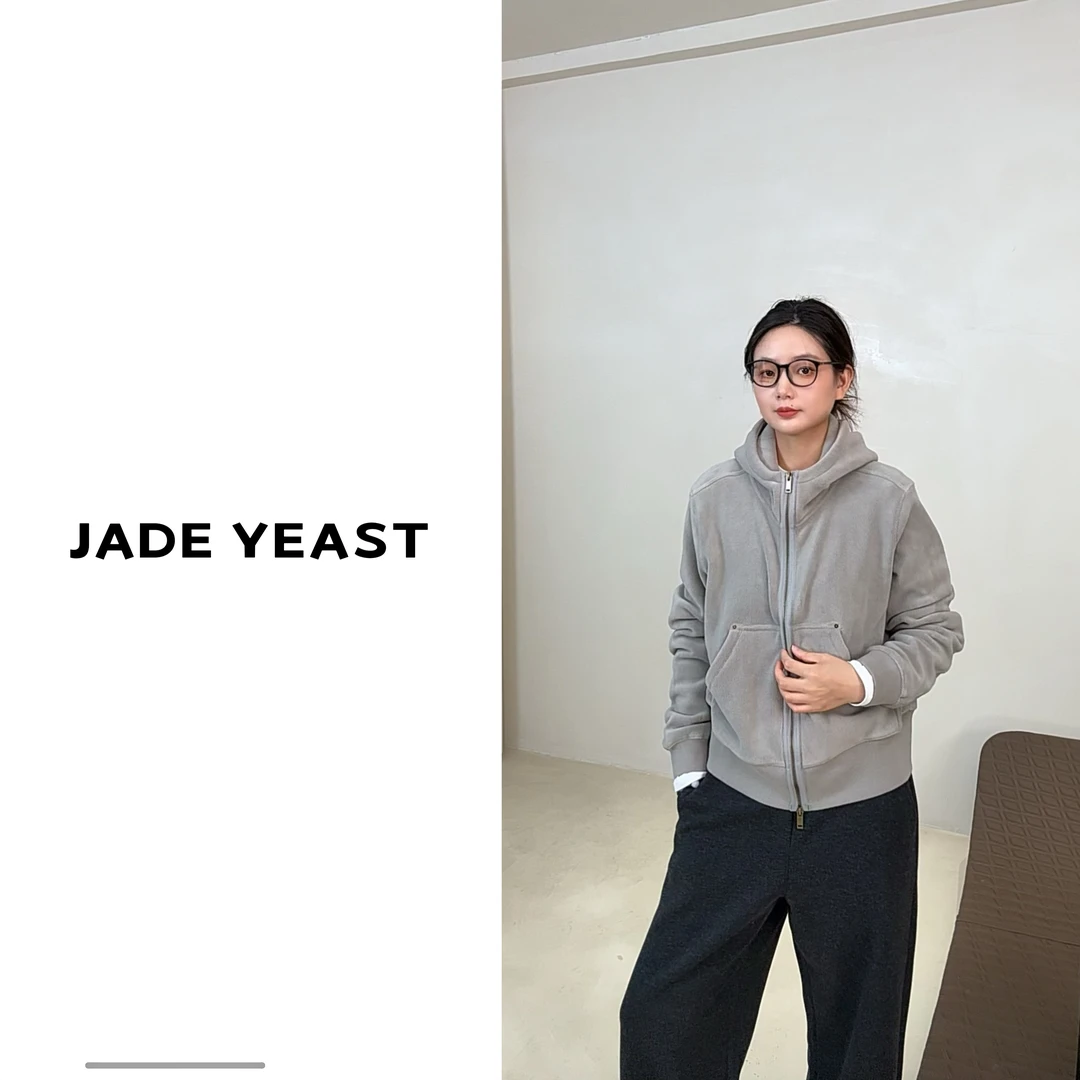 双面摇粒绒连帽外套-