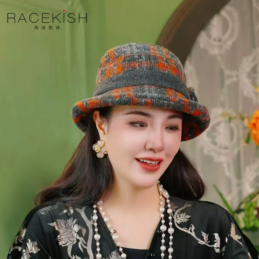 秋冬冬季渔夫帽盆帽朋克摇滚帽子小香风礼帽百搭帽子