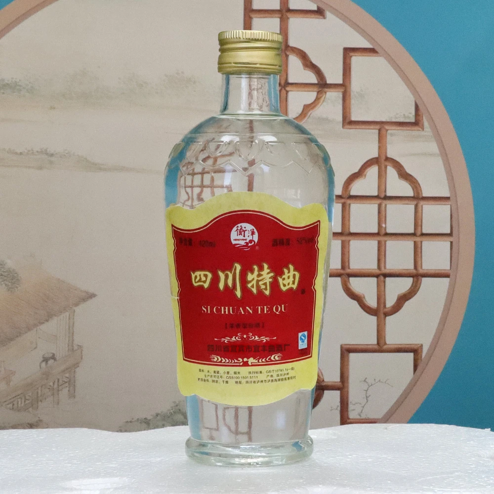 衡洋四川 ,特曲52度白酒 浓香型纯粮酿造420ml整箱6瓶装52度420ml