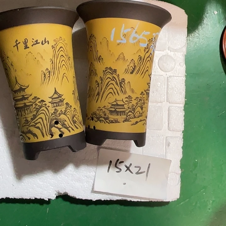 用***3紫砂花盆微瑕小号