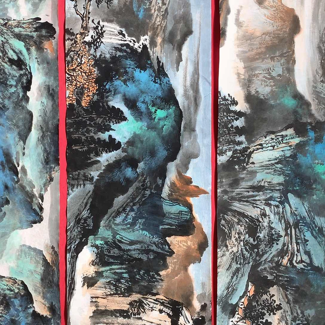 国画冯*悬秦峰老师作品