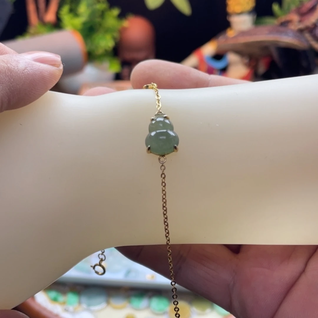 翡翠银S925镶嵌颈饰