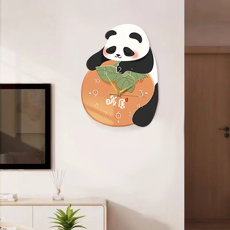 熊猫背景墙客厅电视挂画新中式暖居餐厅装饰画家用画q47