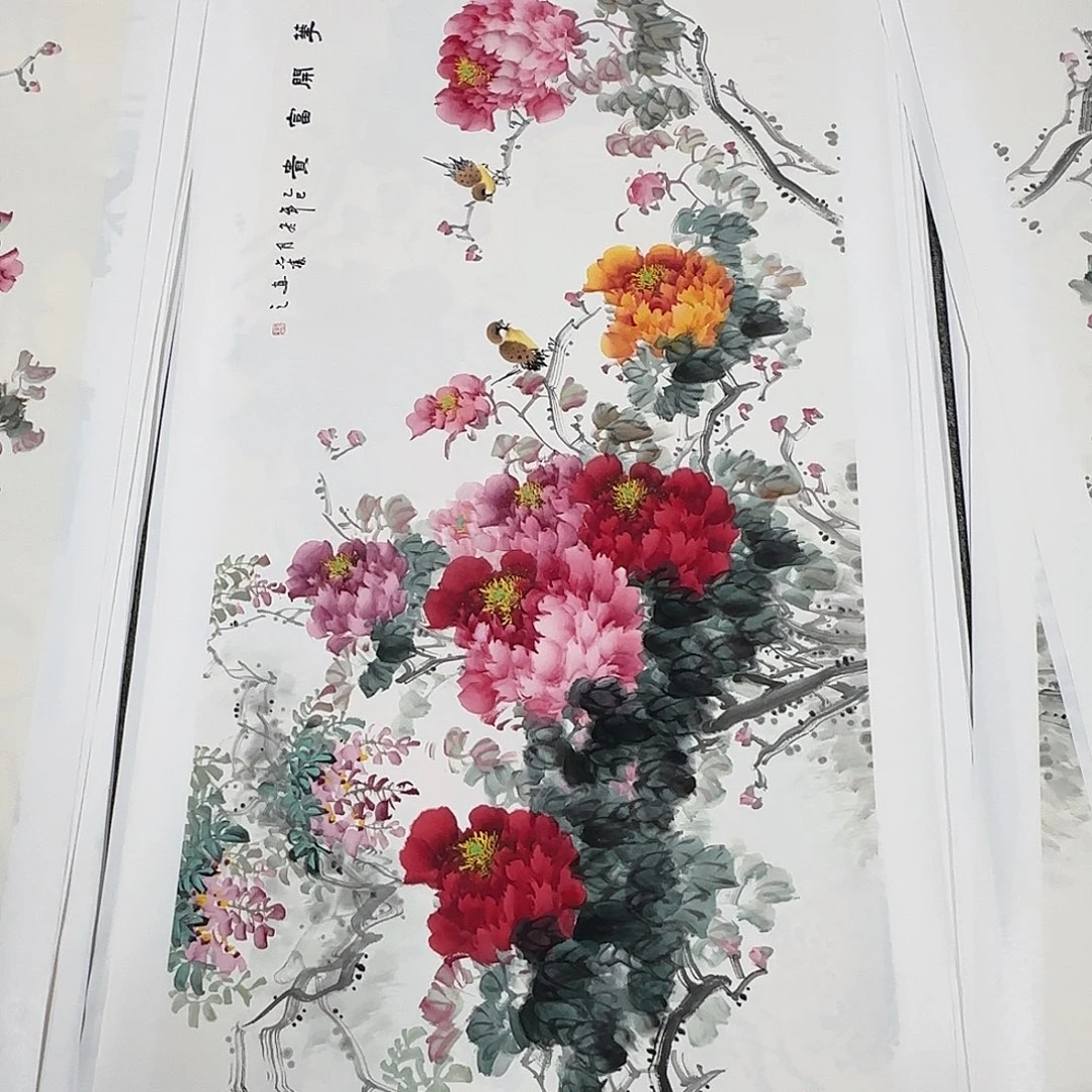 国画138*70纯手绘刘亦凌