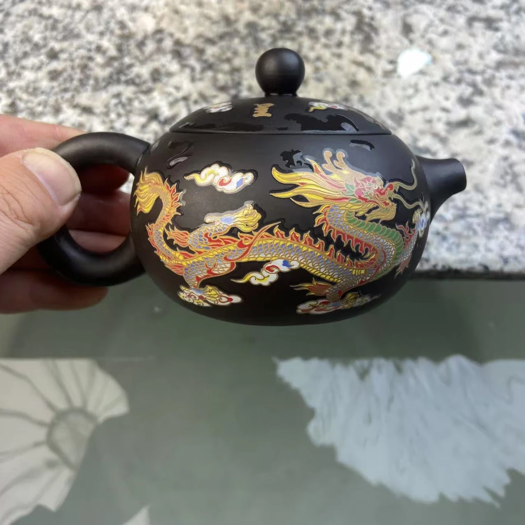 【闪购商品】老紫泥龙凤变色西施凤鸣壶