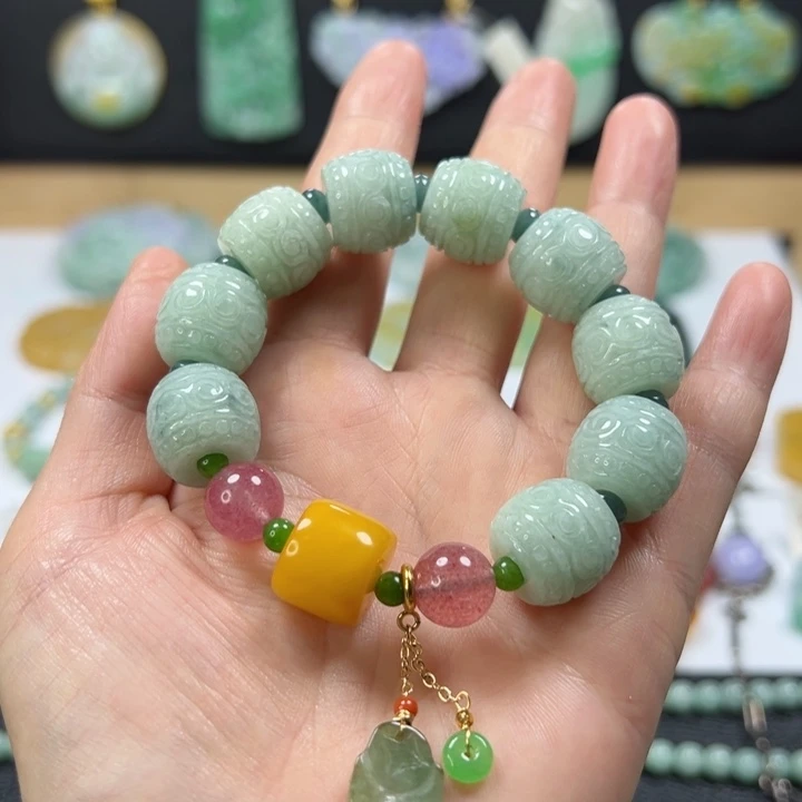 未镶嵌手链翡翠手串