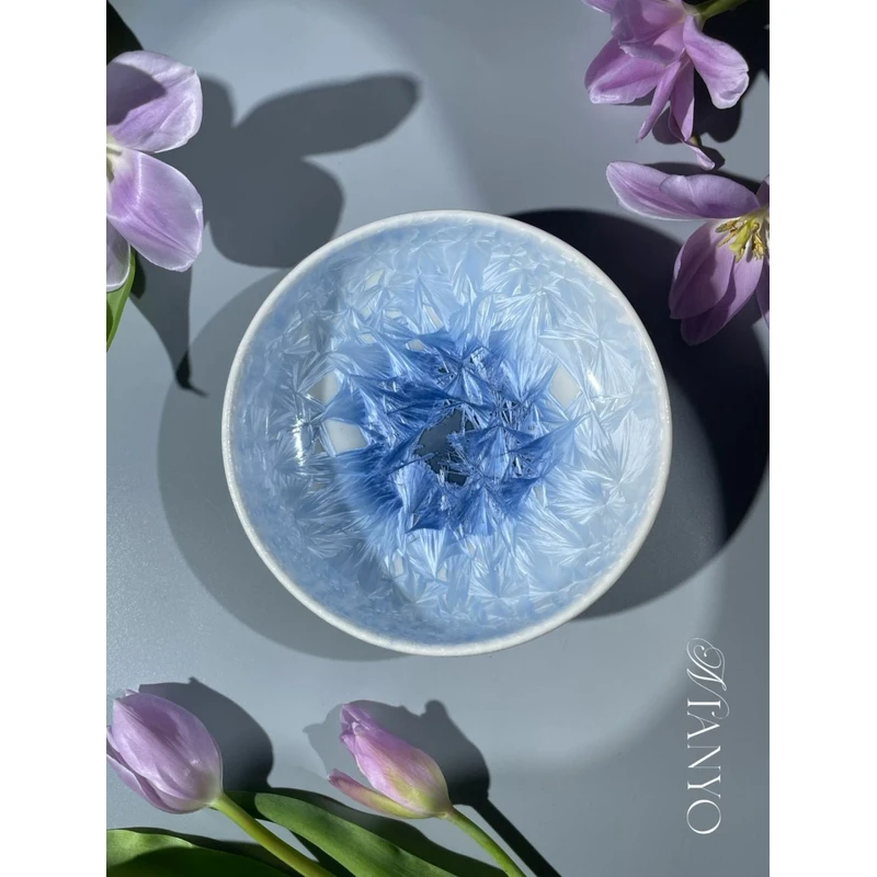 廿釉Q.160-24 f 墨兰 大钵钵 陶瓷 钵钵 摆件 礼品 壶承 送礼