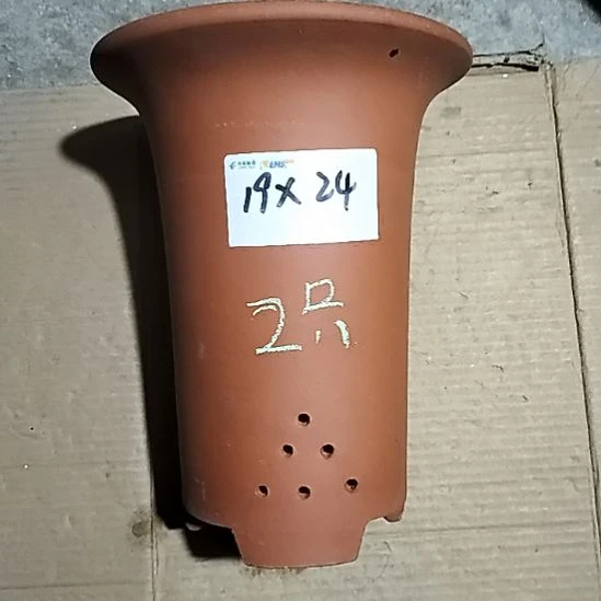 紫砂大红兰花两个