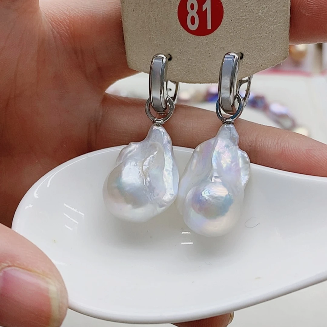 【闪购商品】淡水珍珠耳饰银S925镶嵌