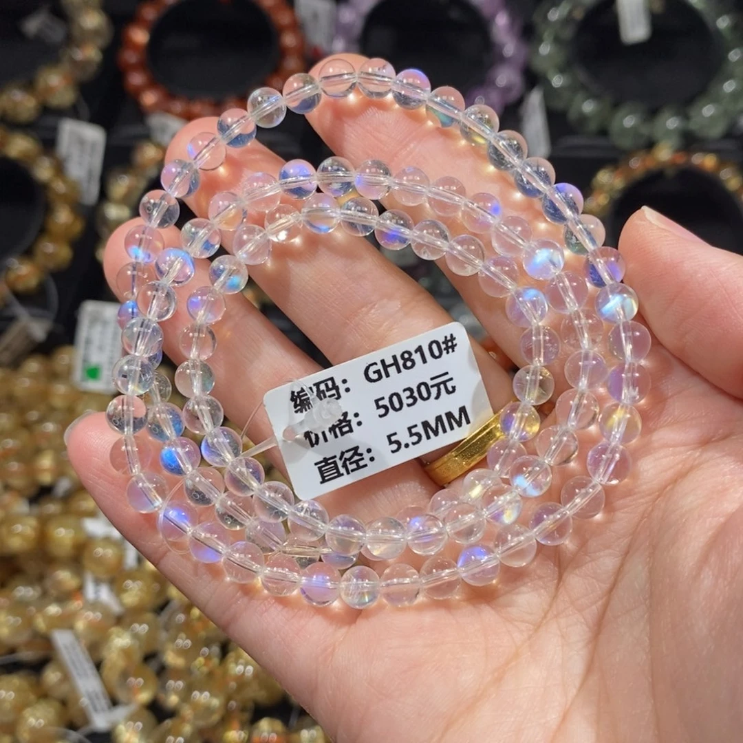 月光石手链未镶嵌GH810#5.5mm