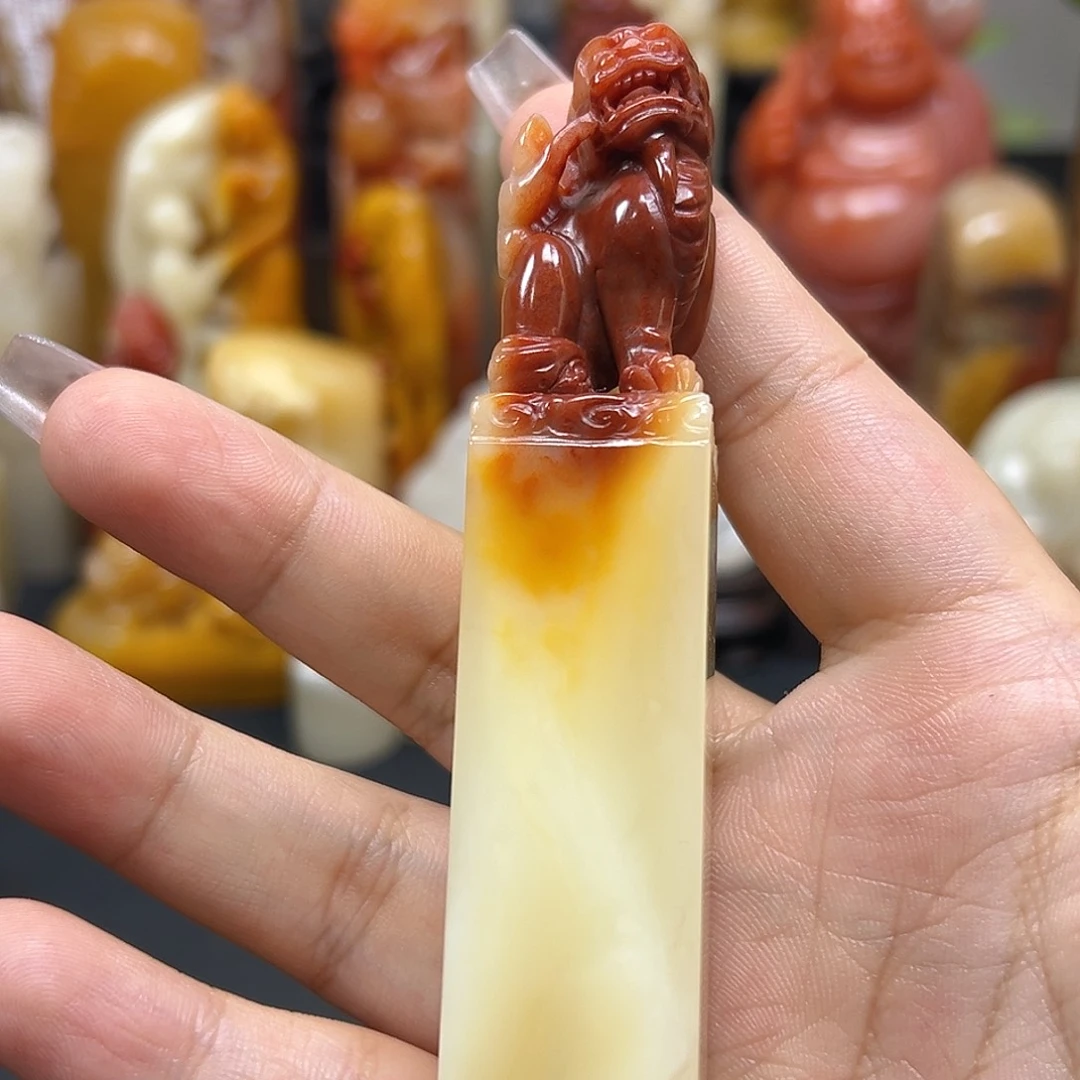 G***U寿山石印石印章雕刻工艺
