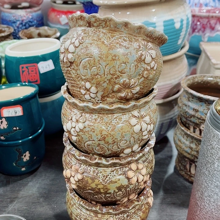 多肉陶瓷花盆满10元包邮