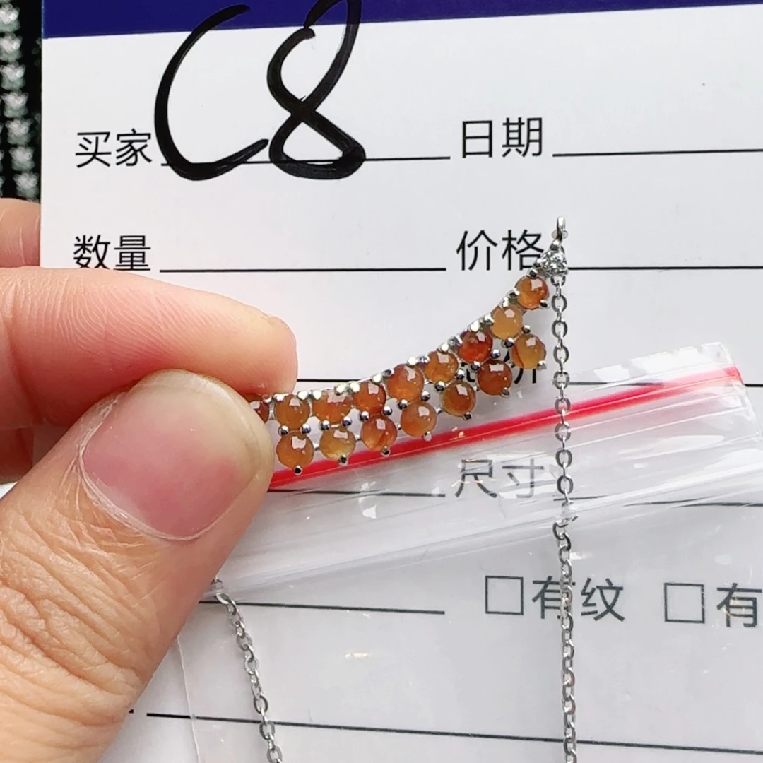 银S925镶嵌手链翡翠