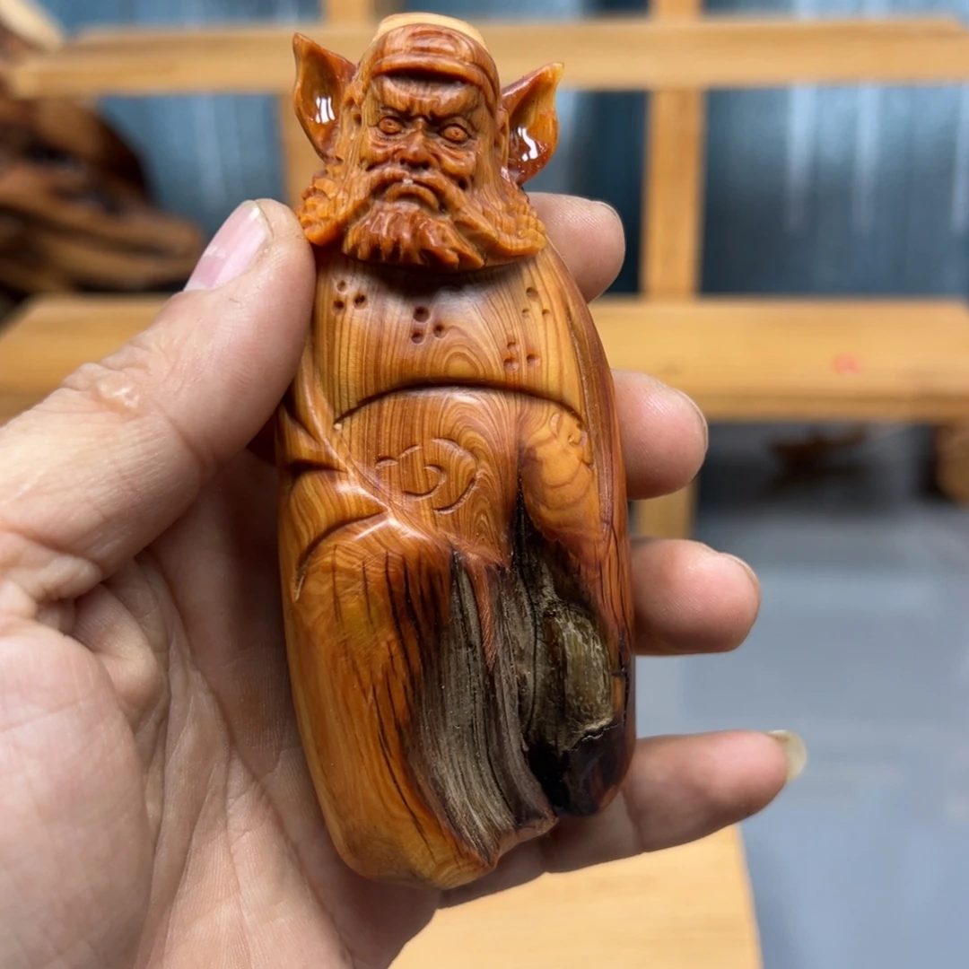 中***子木崖柏木摆件手把件