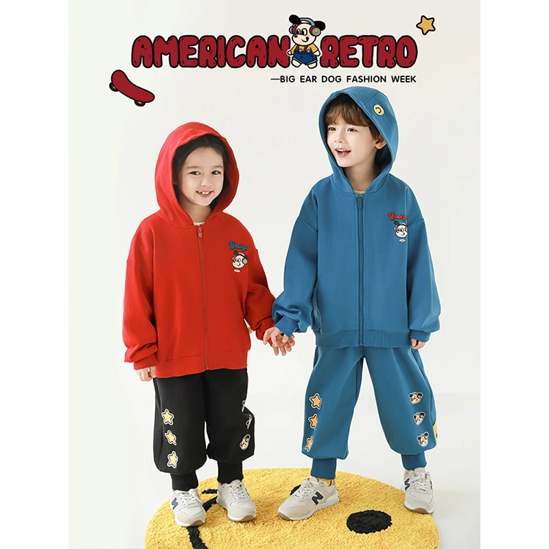 【25年春一波】玩转运动大耳狗双面针织连帽卫衣 GC3258