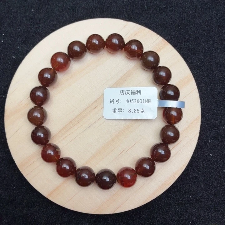 琥珀未镶嵌珠宝奇石9mm红蜜（8.88克