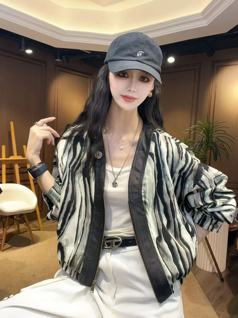 【千艺-Studio】“条纹序曲”春季海宁春秋款短网红洋气炸街女装外套