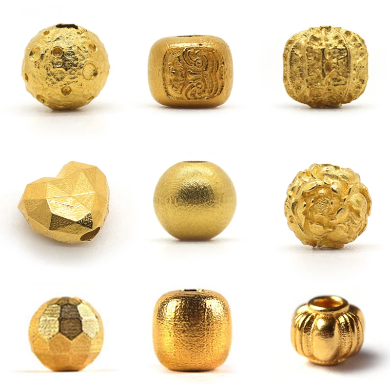 18k金基础款隔珠 | 金基础款金配饰百搭配件参考万能拍