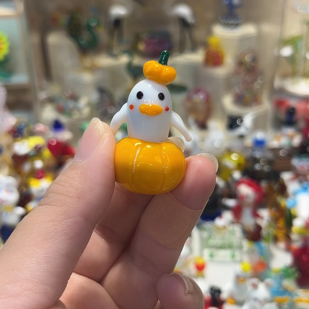 手工艺品琉璃南瓜鸭