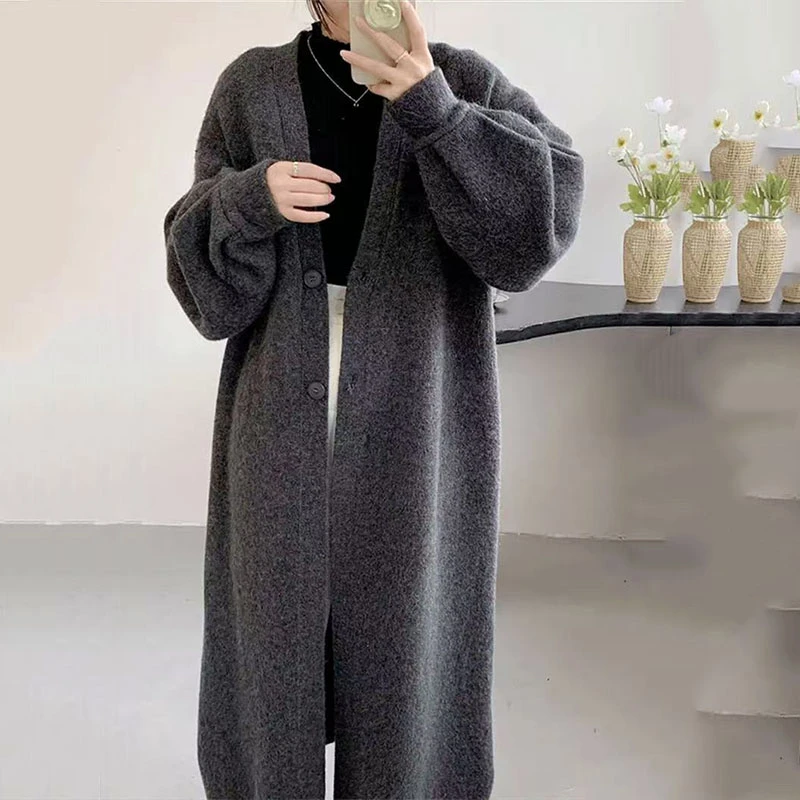 25年新款秋冬季女慵懒风开衫百搭洋气