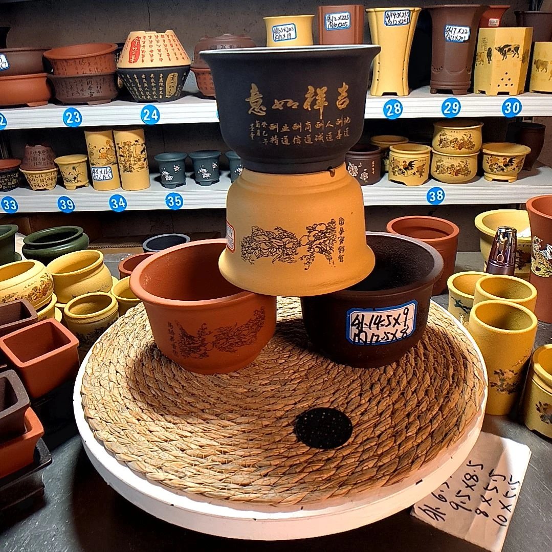 宜兴紫砂紫砂花盆花盆