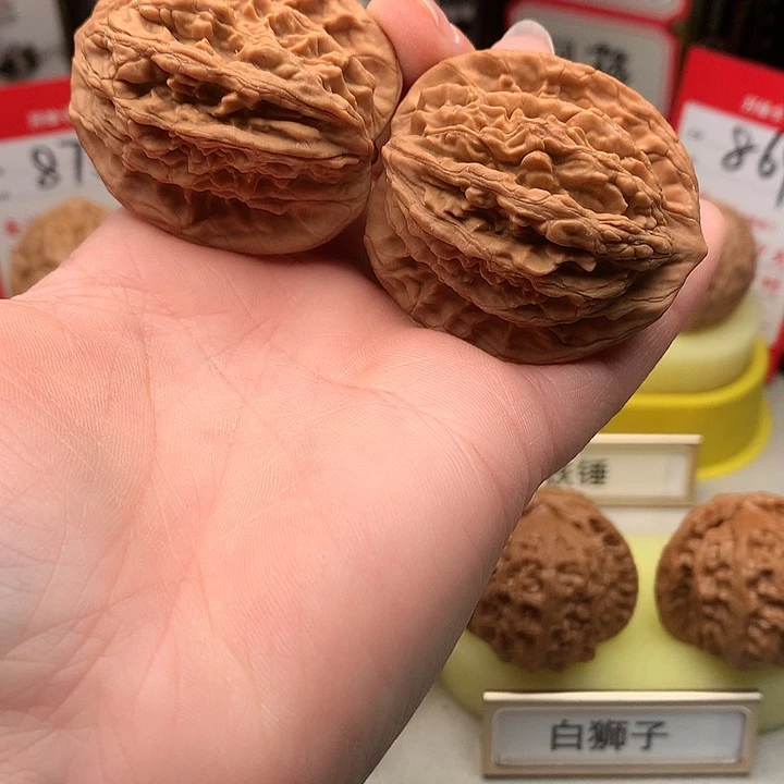 吊坠文玩核桃41尺全品虎头859号