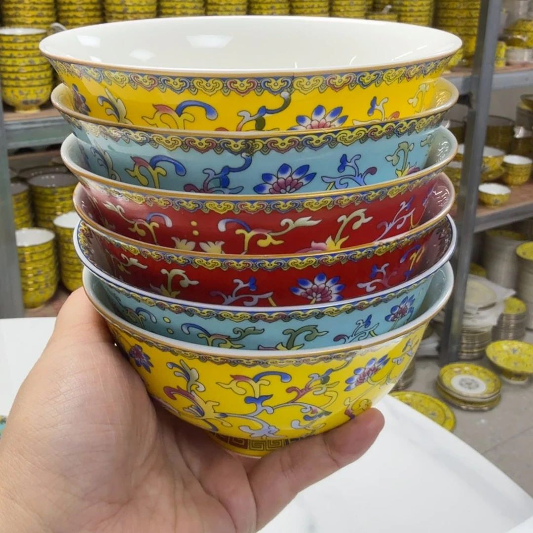 承***爱摆件陶六个4.5英寸高脚碗。。。