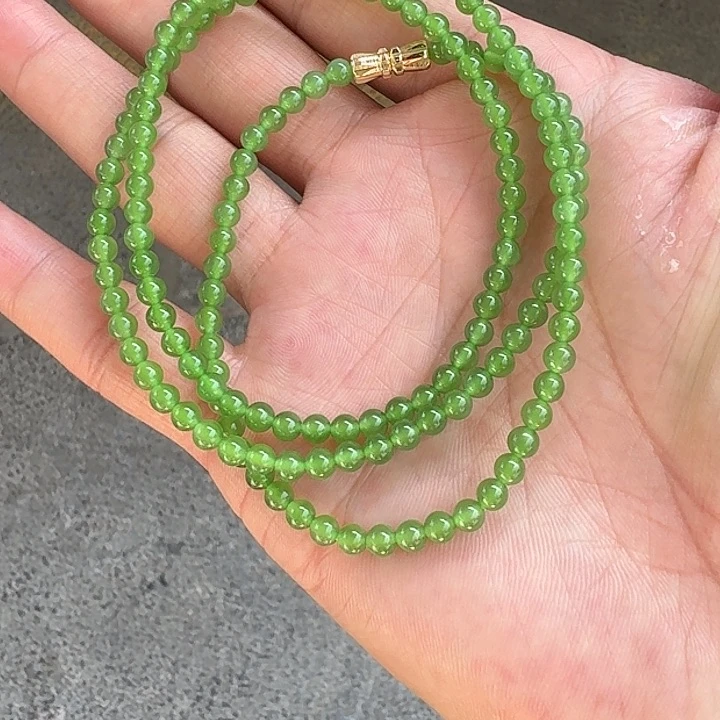 和田玉（碧玉）未镶嵌项链
