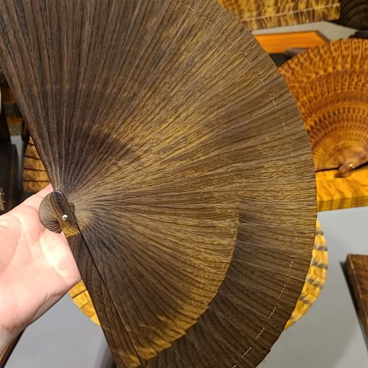 扇子21小叶桢楠金丝楠木苏扇阴沉