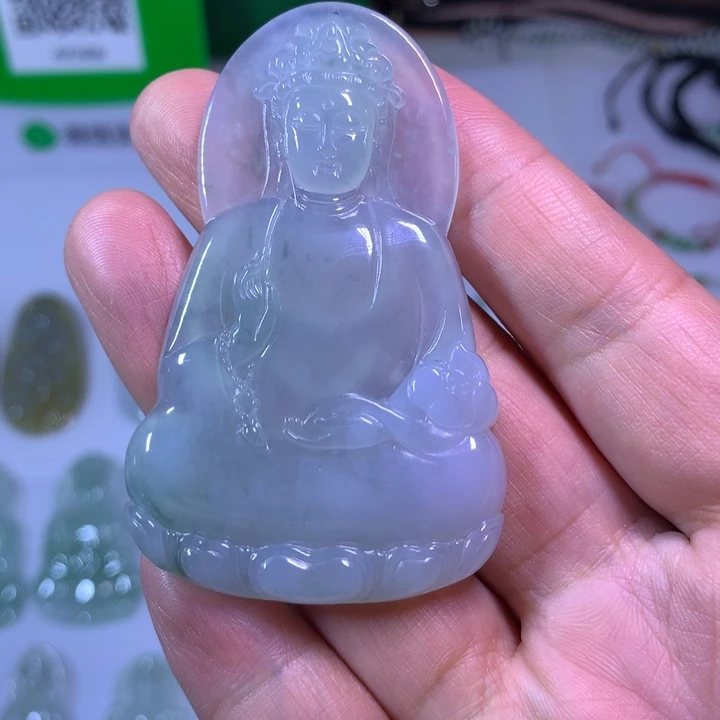 项链未镶嵌翡翠观音